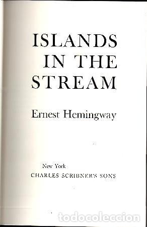Libros: ISLANDS IN THE STREAM. - HEMINGWAY, Ernest. - Foto 1