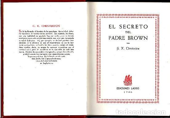Libros: EL SECRETO DEL PADRE BROWN. - CHESTERTON, G. K. - Foto 1