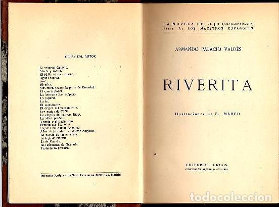 Libros: RIVERITA. - PALACIO VALDES, Armando. - Foto 1