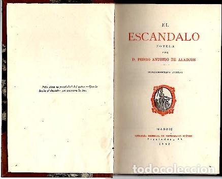 Libros: EL ESCANDALO. - ALARCON, Pedro Antonio de. - Foto 1