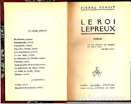 Libros: LE ROI LEPREUX. - BENOIT, Pierre. - Foto 1