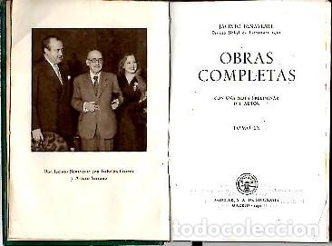 Libros: OBRAS COMPLETAS. IX. - BENAVENTE, Jacinto. - Foto 1