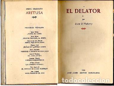 Libros: EL DELATOR. - OFLAHERTY, Liam. - Foto 1