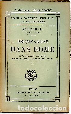 Libros: PROMENADES DANS ROME. I. - STENDHAL. - Foto 1