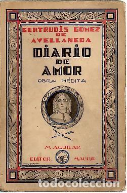 Libros: DIARIO DE AMOR. - GOMEZ DE AVELLANEDA, Gertrudis. - Foto 1