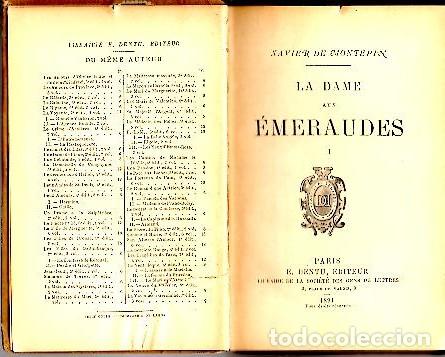 Libros: LA DAME AUX EMERAUDES. - MONTEPIN, Xavier de. - Foto 1