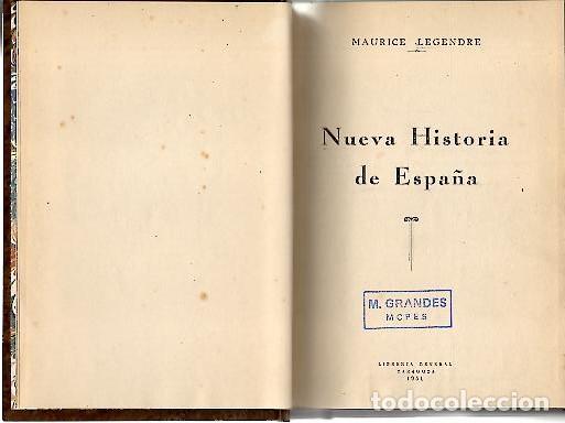 Libros: NUEVA HISTORIA DE ESPA&Ntilde;A. - LEGENDRE, Maurice. - Foto 1