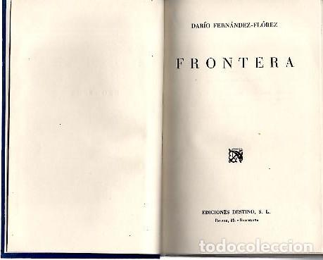 Libros: FRONTERA. - FERNANDEZ FLOREZ, Dar&iacute;o. - Foto 1