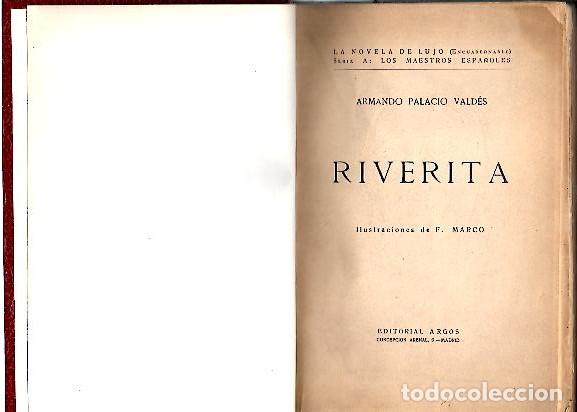 Libros: RIVERITA. - PALACIO VALDES, Armando. - Foto 1