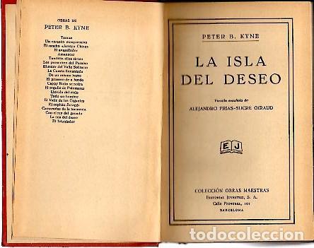 Libros: LA ISLA DEL DESEO. - KYNE, Peter B. - Foto 1