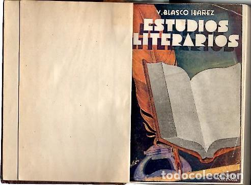 Libros: ESTUDIOS LITERARIOS. - BLASCO IBA&Ntilde;EZ, V. - Foto 1