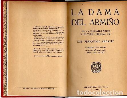 Libros: LA DAMA DE ARMI&Ntilde;O. - FERNANDEZ ARDAVIN, Luis. - Foto 1
