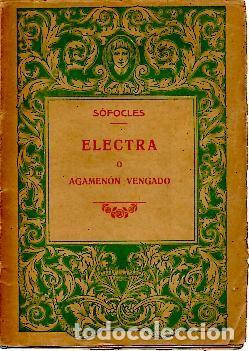 Libros: ELECTRA O AGAMENON VENGADO. - SOFOCLES. - Foto 1