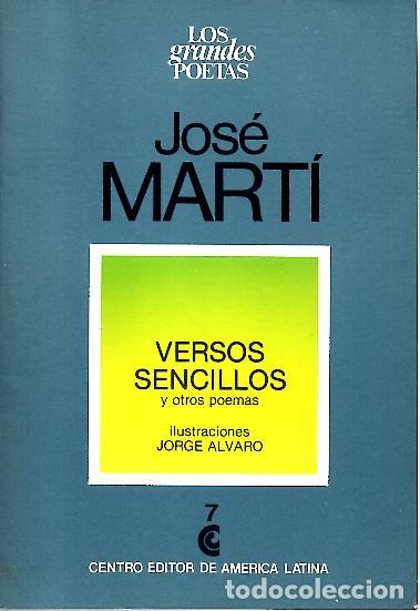 Libros: VERSOS SENCILLOS Y OTROS POEMAS. - MARTI, Jos&eacute;. - Foto 1
