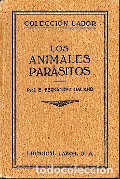 Libri di seconda mano: LOS ANIMALES PARASITOS. - FERNANDEZ GALIANO, E.