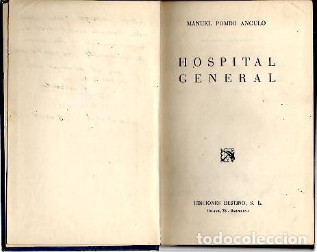 Libros: HOSPITAL GENERAL. - POMBO ANGULO, Manuel. - Foto 1