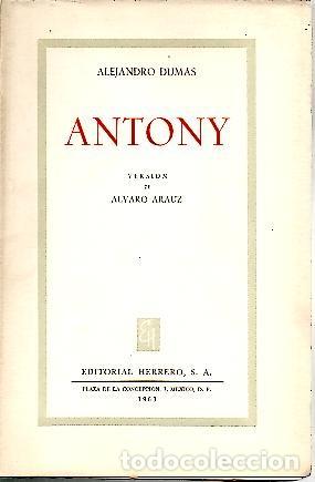 Libros: ANTONY. - DUMAS, Alejandro. - Foto 1