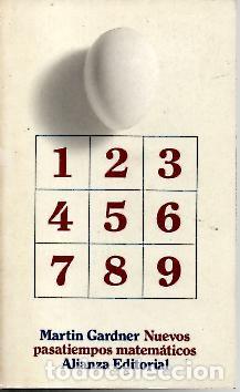 Libros: NUEVOS PASATIEMPOS MATEMATICOS. - GARDNER, Martin. - Foto 1