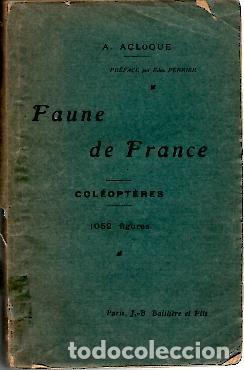 Libros: FAUNE DE FRANCE. COLEOPTERES. - ACLOQUE, A. - Foto 1