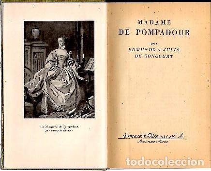 Libros: MADAME POMPADOUR. - GONCOURT, E. y J. - Foto 1