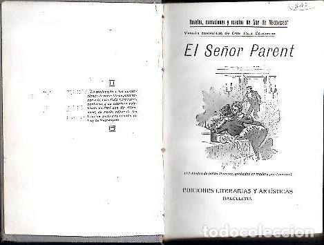 Libros: EL SE&Ntilde;OR PARENT. - MAUPASSANT, Guy de. - Foto 1