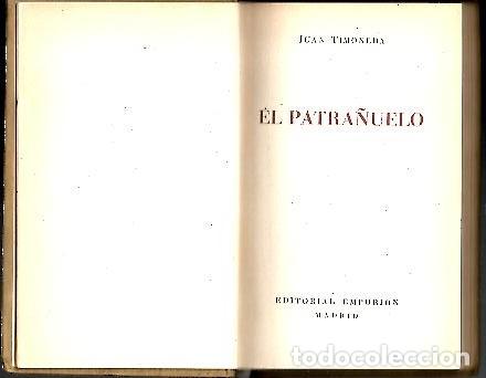 Libros: EL PATRA&Ntilde;UELO. - TIMONEDA, Juan de. - Foto 1