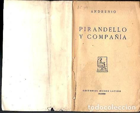Libros: PIRANDELLO Y COMPA&Ntilde;IA. - GOMEZ DE BAQUERO, E. (Andrenio). - Foto 1