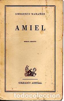 Libros: AMIEL. UN ESTUDIO SOBRE LA TIMIDEZ. - MARA&Ntilde;ON, Gregorio. - Foto 1