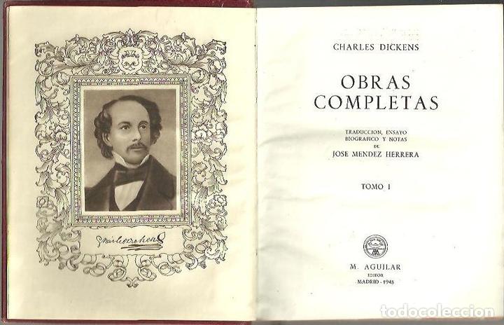 Libros: OBRAS COMPLETAS. VOL. I. VOL. II. - DICKENS, Charles. - Foto 1