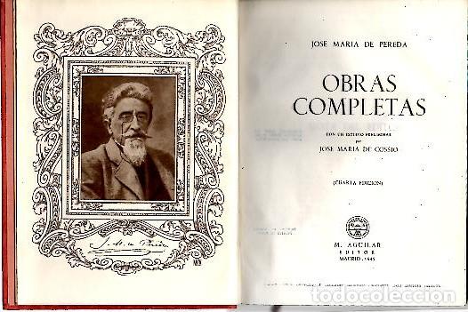 Libros: OBRAS COMPLETAS. - PEREDA, Jos&eacute; Mar&iacute;a de. - Foto 1