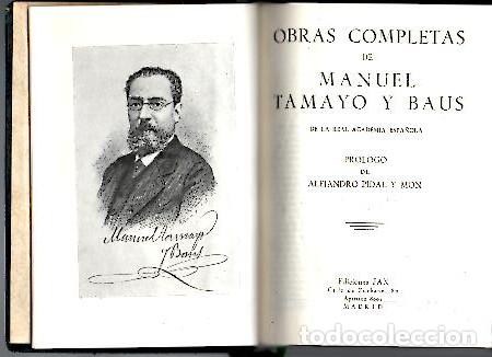 Libros: OBRAS COMPLETAS. - TAMAYO Y BAUS, Manuel. - Foto 1