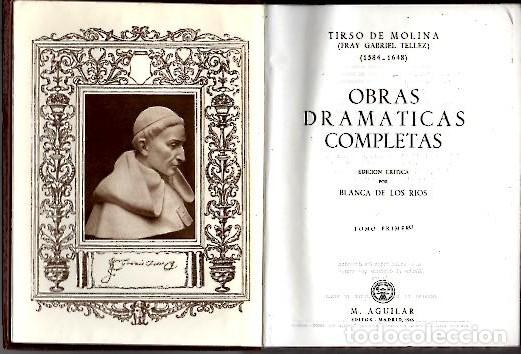 Libros: OBRAS DRAMATICAS COMPLETAS. I. - TIRSO DE MOLINA. - Foto 1