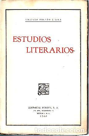 Libros: ESTUDIOS LITERARIOS. - BOLA&Ntilde;OS E ISLA, Amancio. - Foto 1