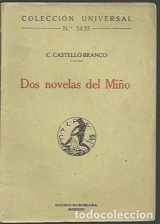 Libros: DOS NOVELAS DEL MI&Ntilde;O. - CASTELLO BRANCO, Camilo. - Foto 1