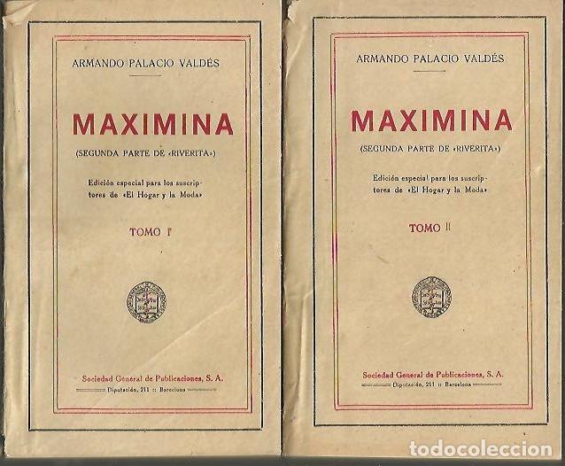 Libros: MAXIMINA. - PALACIO VALDES, Armando. - Foto 1