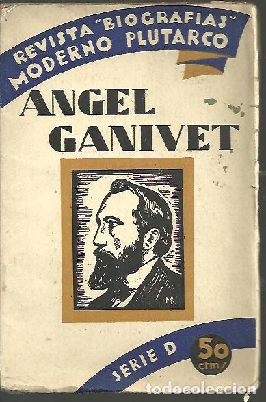 Libros: ANGEL GANIVET. - GONZALEZ BLANCO, Edmundo. - Foto 1