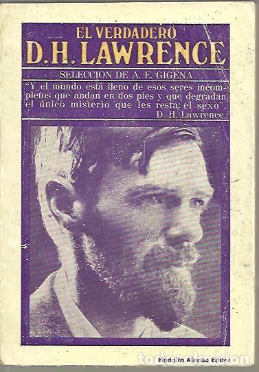 Libros: EL VERDADERO D. H. LAWRENCE. - LAWRENCE, D. H. - Foto 1