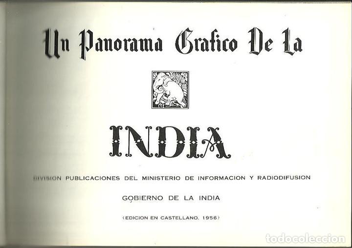 Libros: UN PANORAMA GRAFICO DE LA INDIA. - ANONIMO. - Foto 1