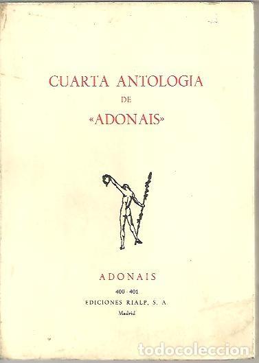 Libros: CUARTA ANTOLOGIA DE ADONAIS. - AA.VV. - Foto 1