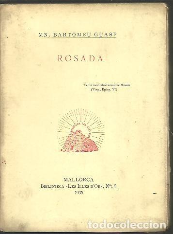 Libros: ROSADA. - GUASP, Bartomeu. - Foto 1