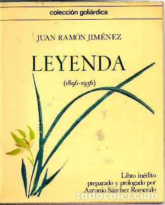 Libros: LEYENDA (1896-1956). - JIMENEZ, Juan Ram&oacute;n. - Foto 1
