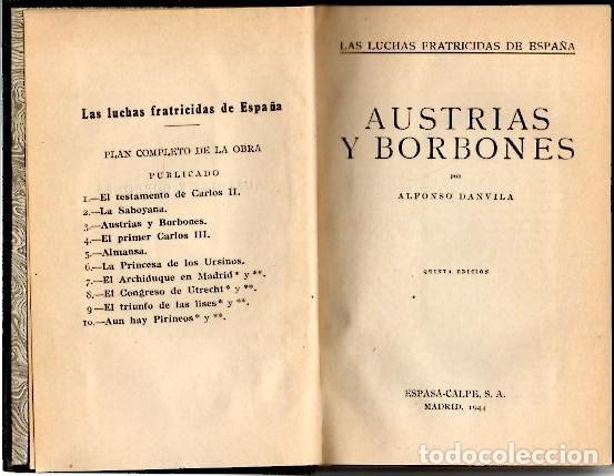 Libros: AUSTRIAS Y BORBONES. - DANVILA, Alfonso. - Foto 1