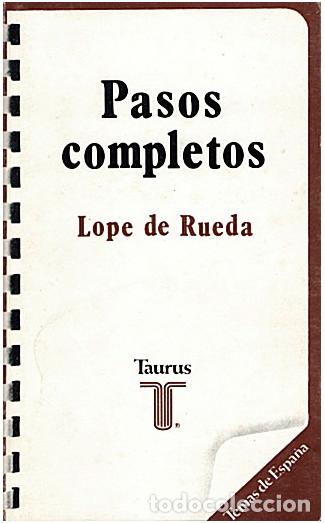 Libros: PASOS COMPLETOS. - RUEDA, Lope de. - Foto 1