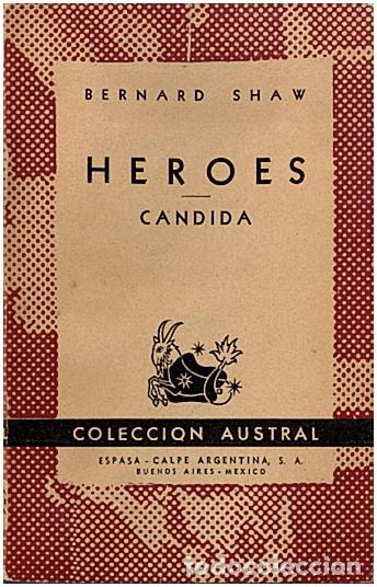 Libros: HEROES. CANDIDA. - SHAW, Bernard. - Foto 1