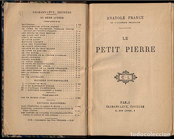 Libros: LE PETIT PIERRE. - FRANCE, Anatole. - Foto 1