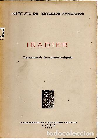 Libros: IRADIER. CONMEMORACION DE SU PRIMER CENTENARIO. - AA.VV. - Foto 1