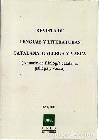 Livros em segunda m&atilde;o: REVISTA DE LENGUAS Y LITERATURAS CATALANA, GALLEGA Y VASCA. XVI. - AA.VV.