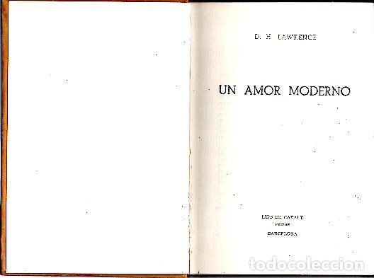 Libros: UN AMOR MODERNO. - LAWRENCE, D. H. - Foto 1