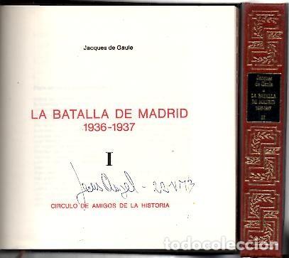 Libros: LA BATALLA DE MADRID (1936-1937). - GAULE, Jacques de. - Foto 1