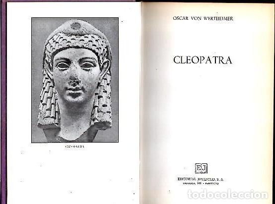 Libros: CLEOPATRA. - WERTHEIMER, Oscar Von. - Foto 1
